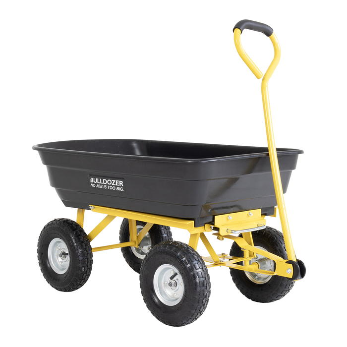 BULLDOZER PRO 200kg Garden Dump Trolley Cart