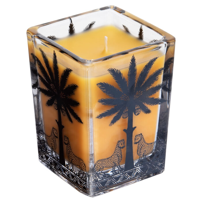 Ortigia Sicilia Ambra Nera Large Square Candle