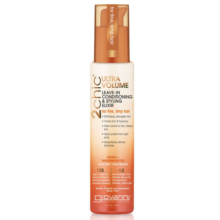 Giovanni 2Chic Ultra-Volume Leave In Conditioning & Styling Elixir 118ml