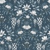 Laura Ashley Parterre Wallpaper Dark Seaspray 113404