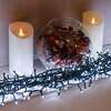 Bright White Multi-Function Christmas Compact LED Tree Lights with Green Cable 750,1000,1500, 1000 LEDs