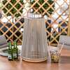 Bracken Outdoors Aurora Curved Light Grey Solar Garden Lantern