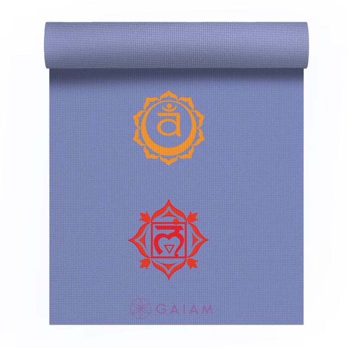 Gaiam Chakra 4 MM Yoga Mat - Purple