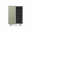 A08 Mobile Shelving Unit with Glass Writing Board