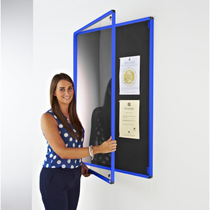 Coloured Frame Tamperproof Noticeboard
