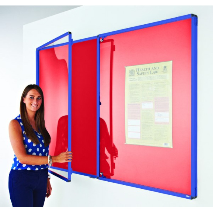 Coloured Frame Tamperproof Noticeboard