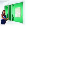 Coloured Frame Tamperproof Noticeboard