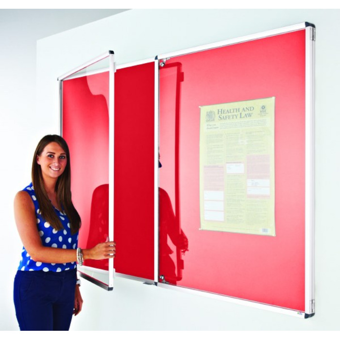 Coloured Frame Tamperproof Noticeboard