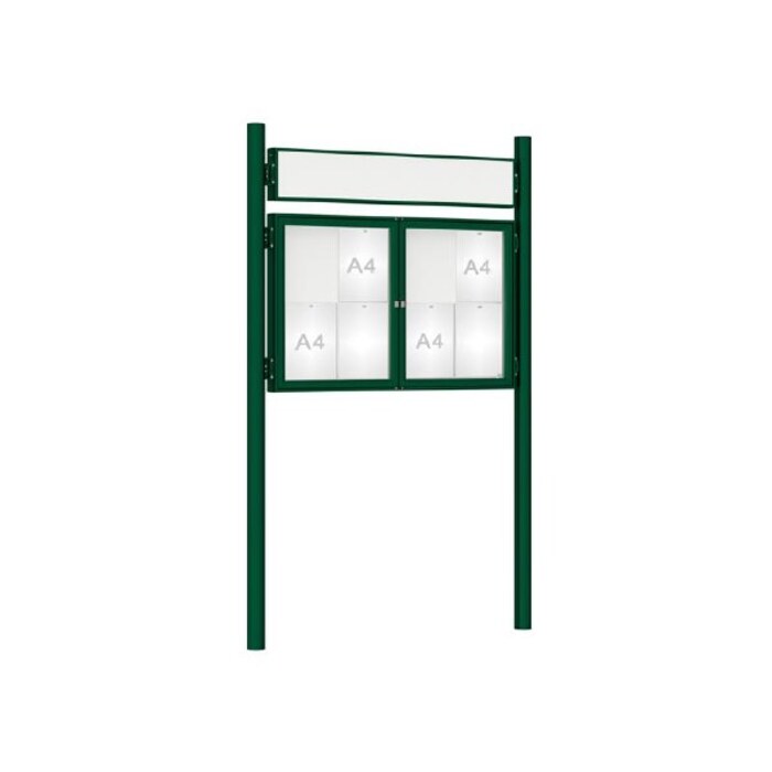 Premium Post Mounted Outdoor Noticeboard