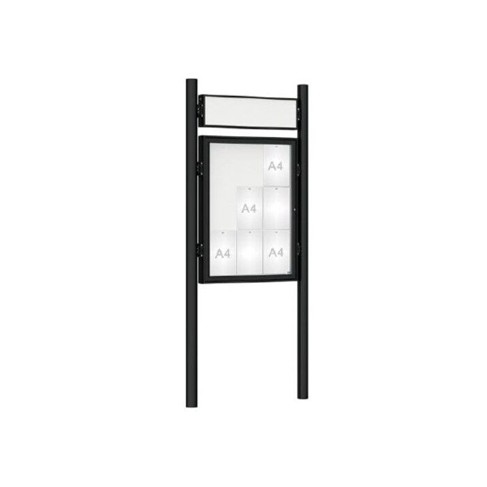Premium Post Mounted Outdoor Noticeboard