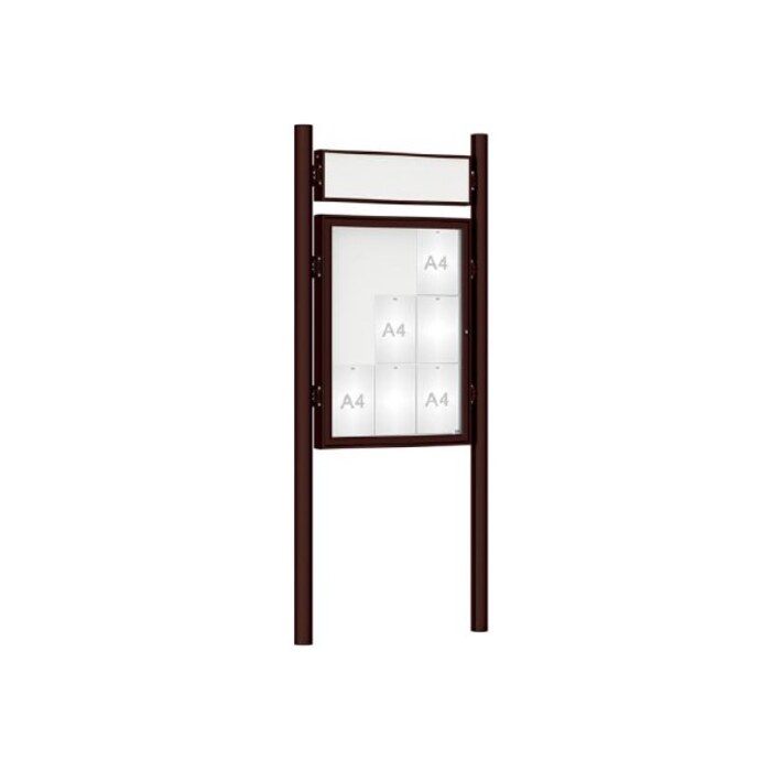 Premium Post Mounted Outdoor Noticeboard