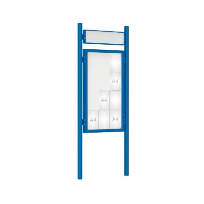 Premium Post Mounted Outdoor Noticeboard