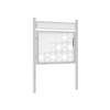 Premium Post Mounted Outdoor Noticeboard