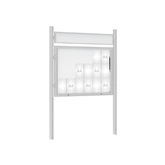 Premium Post Mounted Outdoor Noticeboard