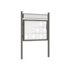 Premium Post Mounted Outdoor Noticeboard