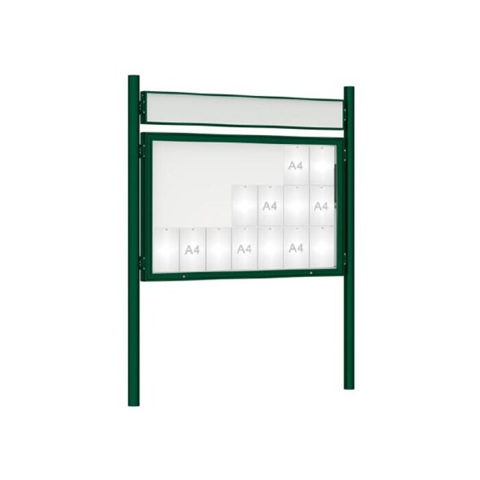 Premium Post Mounted Outdoor Noticeboard