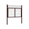 Premium Post Mounted Outdoor Noticeboard