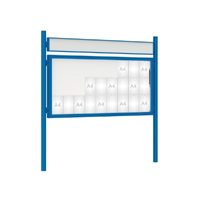 Premium Post Mounted Outdoor Noticeboard