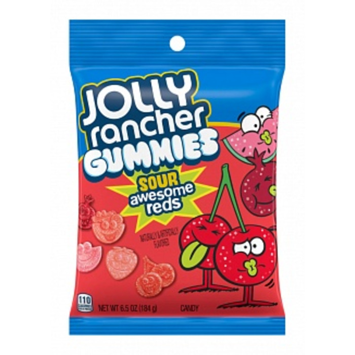 Jolly Rancher Gummies Sour Awesome Reds 184g *USA*