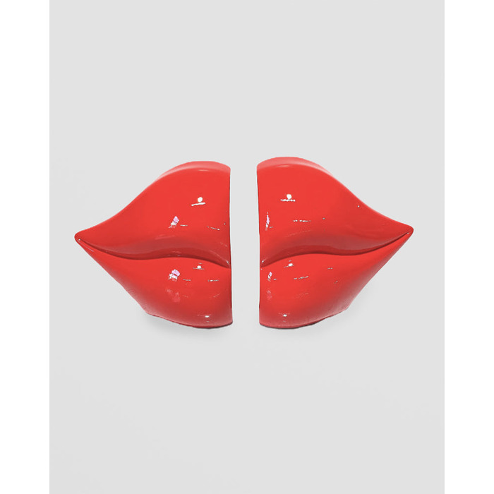 Set of Red Lips Bookends