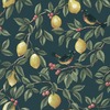 Lemon Leaf Trail Wallpaper Teal Holden 13871