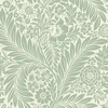 Florence Leaf Wallpaper Sage Green / Cream World of Wallpaper 727