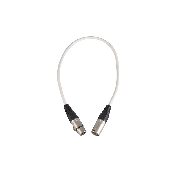 XLR to XLR Balanced Patch Lead 3 pin 0. 5m White