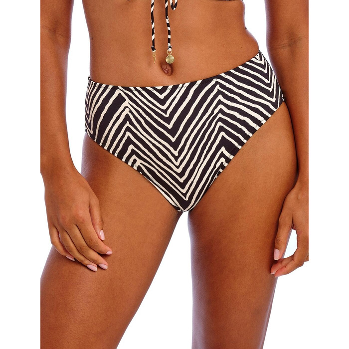 Freya Fiji Falls High Waist Bikini Brief - Black - L - 14