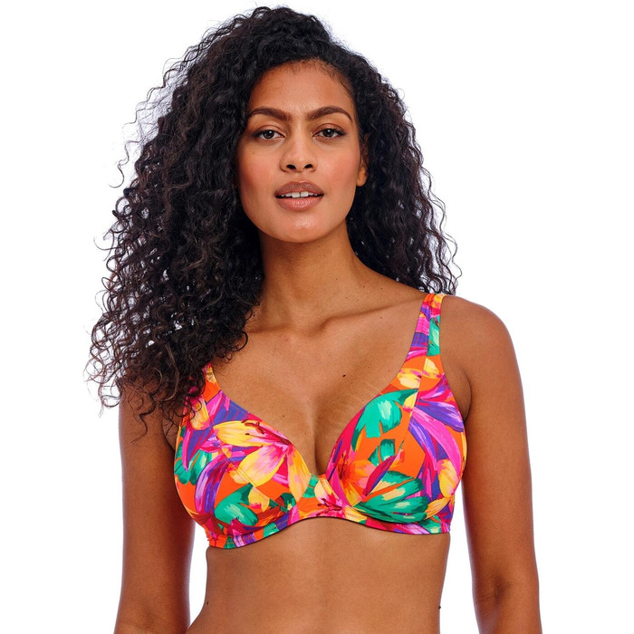 Freya Sun Haze High Apex Bikini Top - Mandarin - 34HH