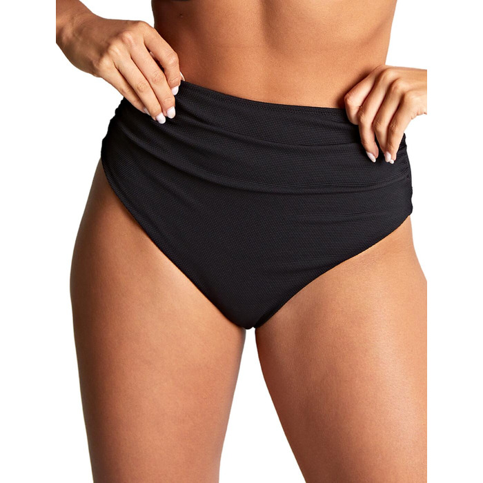 Panache Spirit High Waist Brazilian Bikini Brief - Black - XS - 8