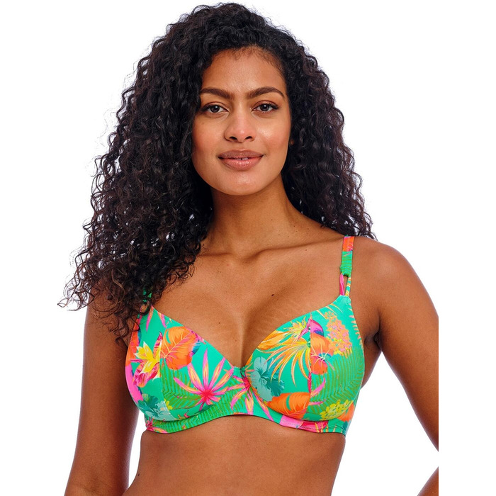 Freya Isla Margarita Plunge Bikini Top - Jade - 34F