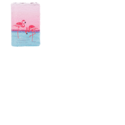 Exerz Reversible Sequin Notebook A5 Size - Flamingo