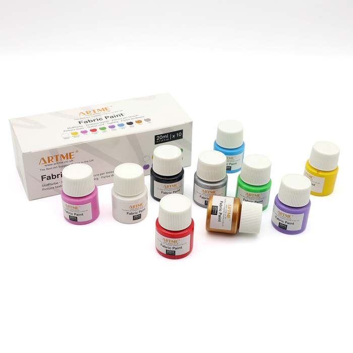 Artme Fabric Paint Set 10 Colours 20ml x 10