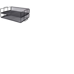 Exerz Letter Trays 2pcs - Stackable Paper Sorter File Trays - Black