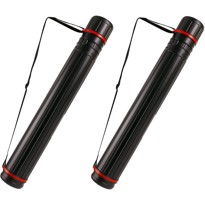 EXERZ Drafting Tubes 2pcs - Extendable Drawing Tubes - Poster Art Tubes