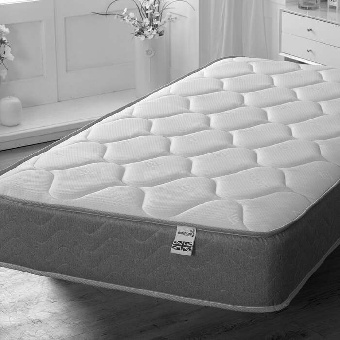 Starlight Beds™ | Memory Fibre Mattress with Cool Touch cover - 2ft6 by 5ft9 Shorty Mattress (75cm by 175cm)
