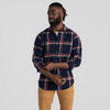 Craghoppers Men's Gage Long Sleeved Shirt Blue Navy Check 2XL