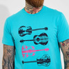 Joe Browns Men's Reflection Guitar T-Shirt Blue XL
