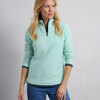 Weird Fish Women's Beye Eco 1/4 Zip Grid Fleece Seaspray 8