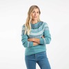 Weird Fish Women's Lowell Fair Isle Jumper Smoked Blue 12