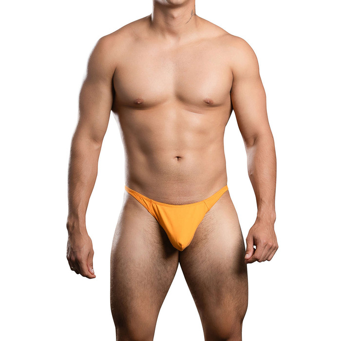 Andrew Christian Almost Naked No-Show Ultra Low Rise Thong - Tangerine