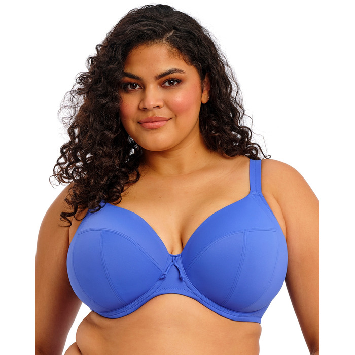 Elomi Plain Sailing Plunge Bikini Top - Azure - 34JJ