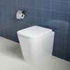 Elegant Modern Back To Wall Pan with Soft Close Seat Square Pan Seat