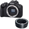 Canon EOS R50 Mirrorless Camera Body with EF-EOS R mount adapter