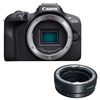 Canon EOS R100 Mirrorless Camera Body with EF-EOS R mount adapter