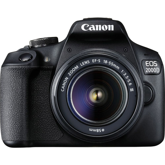 Canon EOS 2000D DSLR Camera with EF-S 18-55 mm f/3. 5-5. 6 III Lens