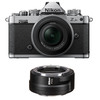 Nikon Z fc Mirrorless Camera with Z DX 16-50mm f/3. 5-6. 3 VR Lens Silver with FTZ II mount adapter