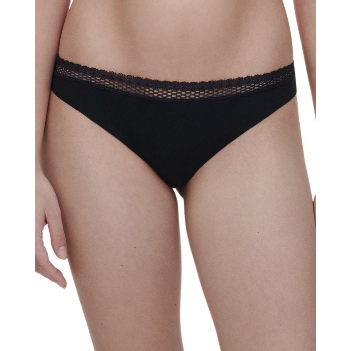 Chantelle Cozy Chic Tanga Brief - Black - M - 12