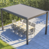 Bracken Outdoors Gemini 3m x 4m Grey Rectangular Aluminium Garden Pergola, Late February 2026