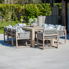 Bracken Outdoors Burford Rope Wooden Rectangular 8 Seat Dining Garden Furniture Set